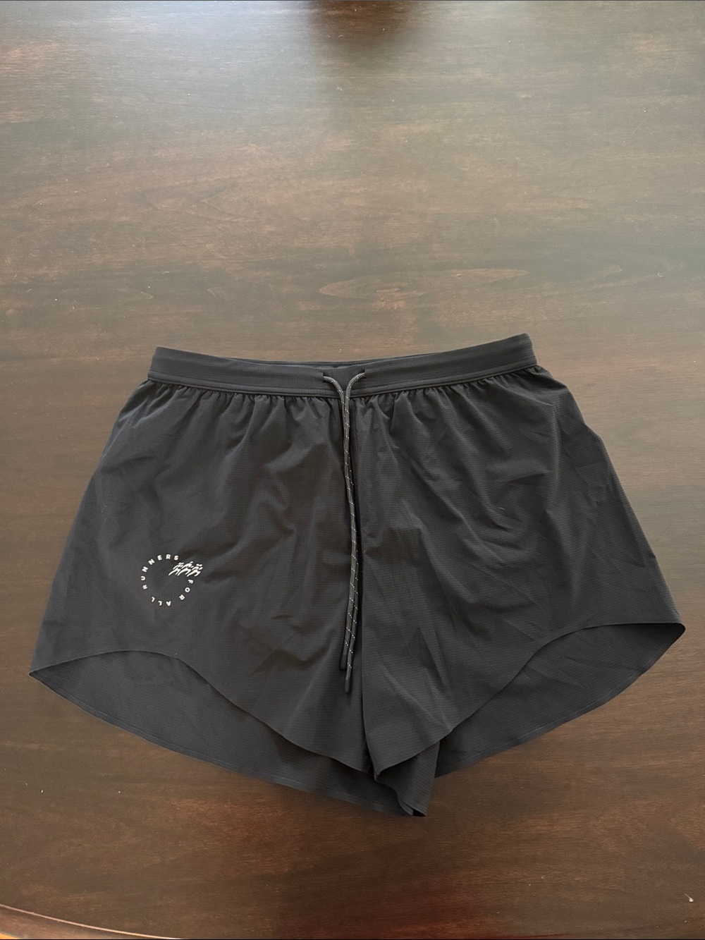 LULULEMON Black Drawstring Run Shorts S